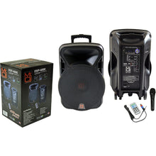 Load image into Gallery viewer, MR DJ 4000W Bluetooth DSP FM Radio USB Portable PA DJ KARAOKE Speaker