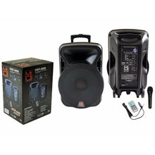 Load image into Gallery viewer, MR DJ 4000W Bluetooth DSP FM Radio USB Portable PA DJ KARAOKE Speaker