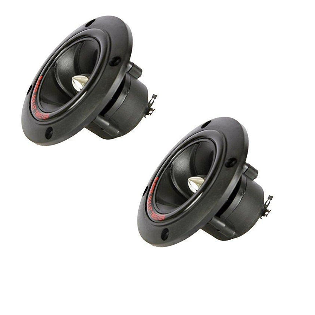 2 Mr. Dj COMPRESSOR TWEETER TWR400 - 400 Watts, Black