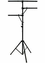 Load image into Gallery viewer, MR DJ Heavy Duty DJ Light Stand w/ Two Fixture Arms &amp; T-Bar