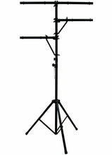 Load image into Gallery viewer, MR DJ LS-300 Heavy-Duty DJ Light Stand w/ Two Fixture Arms &amp; T-Bar