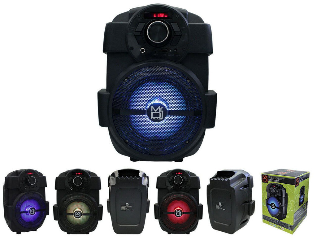 MR DJ Pro 6.5" Rechargeable USB/Bluetooth Powered PA Party Speaker