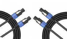 Load image into Gallery viewer, 2 MR DJ CSMSM30 30 Feet Speakon Male to Speakon Male Speaker Cable