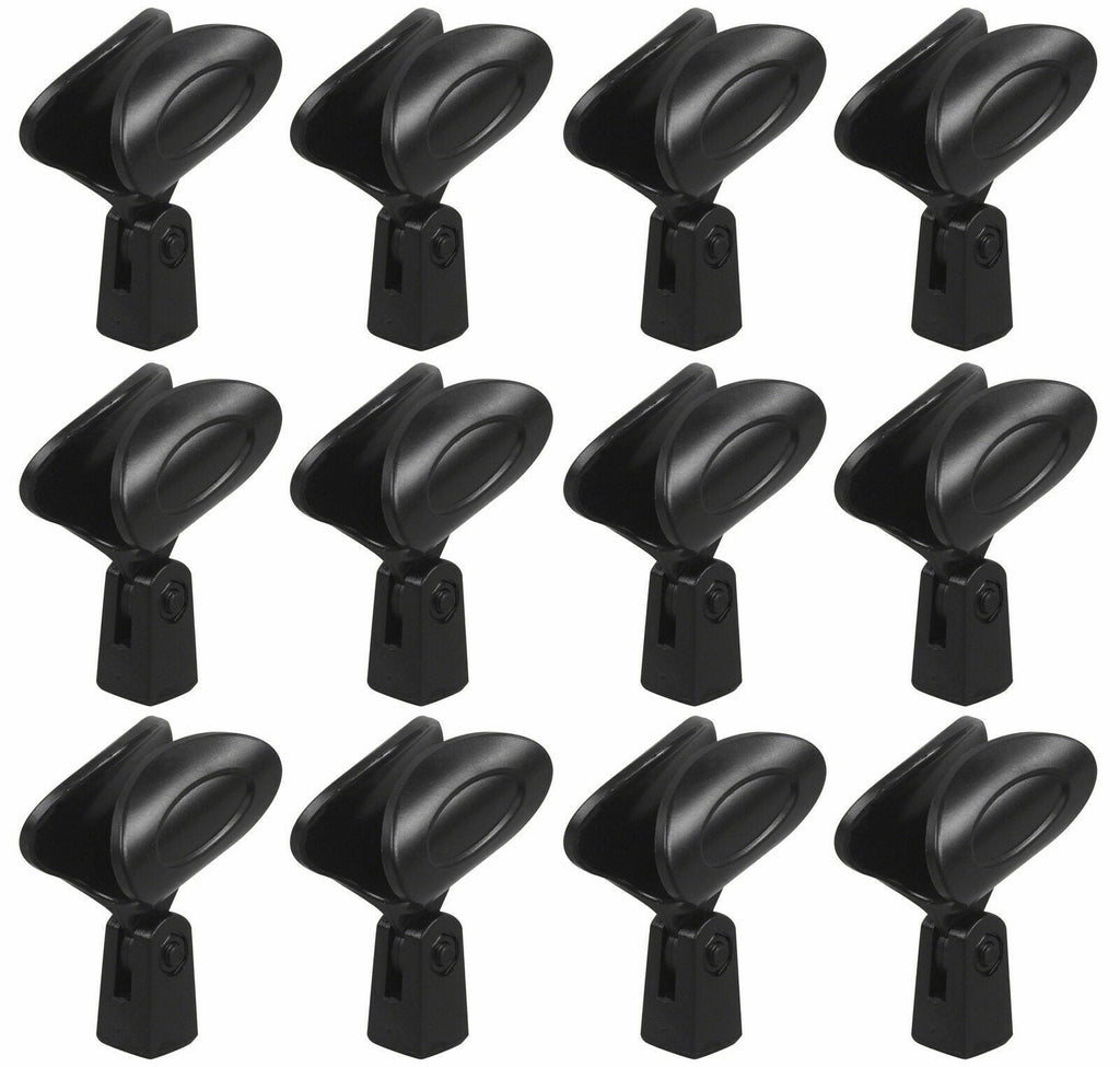 12 MR DJ MC02 Universal Microphone Clip Flex Plastic Copper Threading