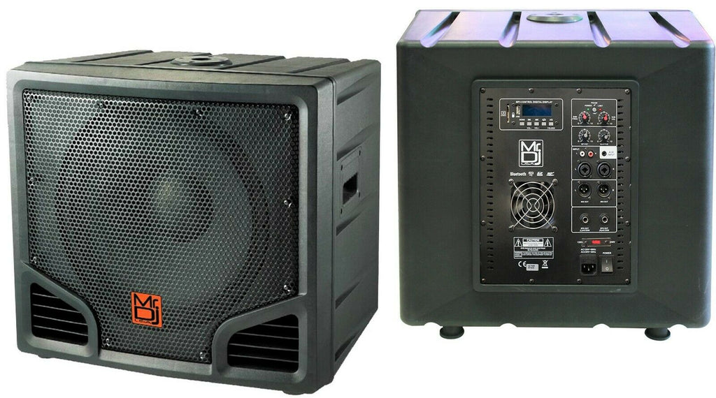 Mr Dj PRO-SUB18BT 18" 6000W Stereo PA/DJ/Club/Bar Powered Subwoofer with Bluetooth/USB/LINE