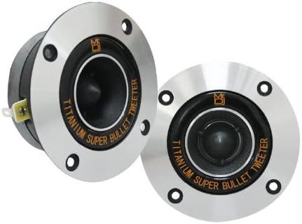 MR DJ HDT800S Pair 4" 400W Chrome High Compression Titanium Bullet Super Tweeter