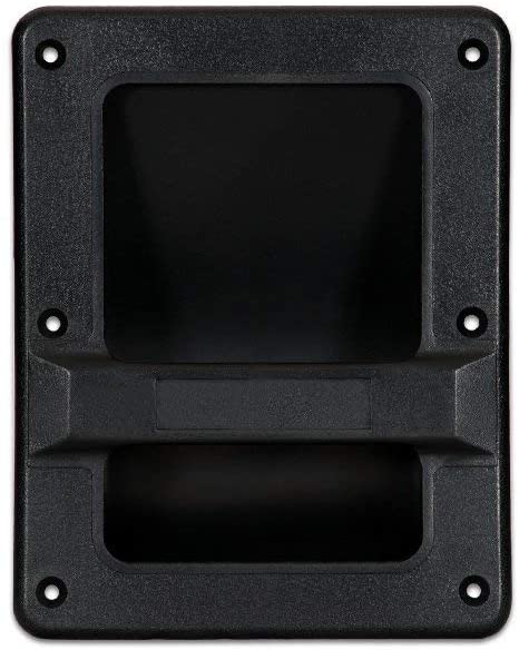 MR DJ HND86 8.3" X 6.5" Speaker Cabinet Plastic Bar Handles Black Recessed Heavy Duty