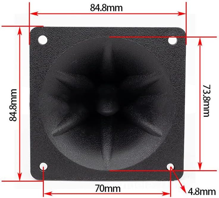 MR DJ TWS300+ 300 Watts 3.32" x 3.32" Square Compressor Piezo Horn Tweeter