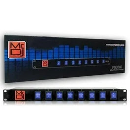 MR DJ PSC350 Rack Mountable 8 Port Power Switcher Surge Protectors ON / OFF Power Center