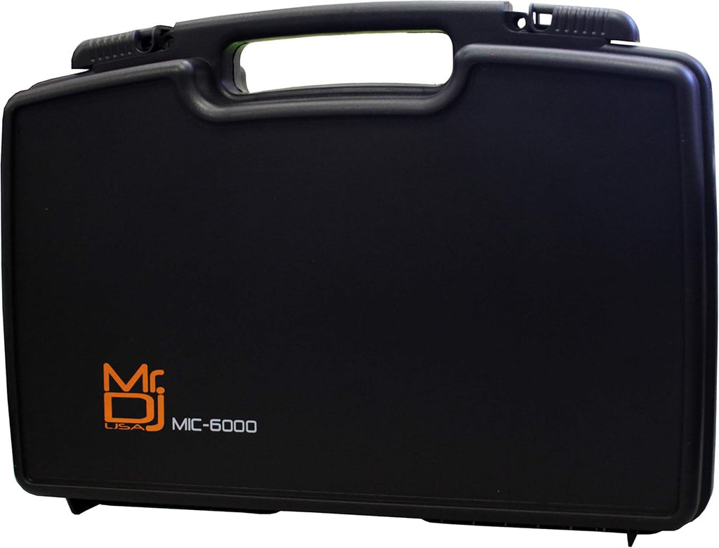 MR DJ MIC6000 Wireless Dual Handheld design Microphone System with Carrying Case