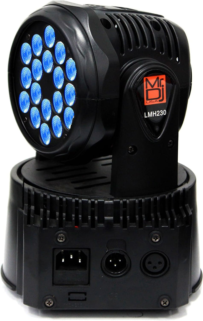 4 MR DJ LMH230 100W RGBW 18-LED Moving Head DJ Light