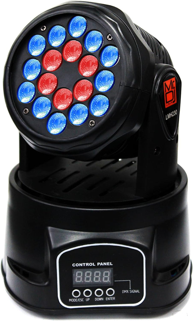 4 MR DJ LMH230 100W RGBW 18-LED Moving Head DJ Light