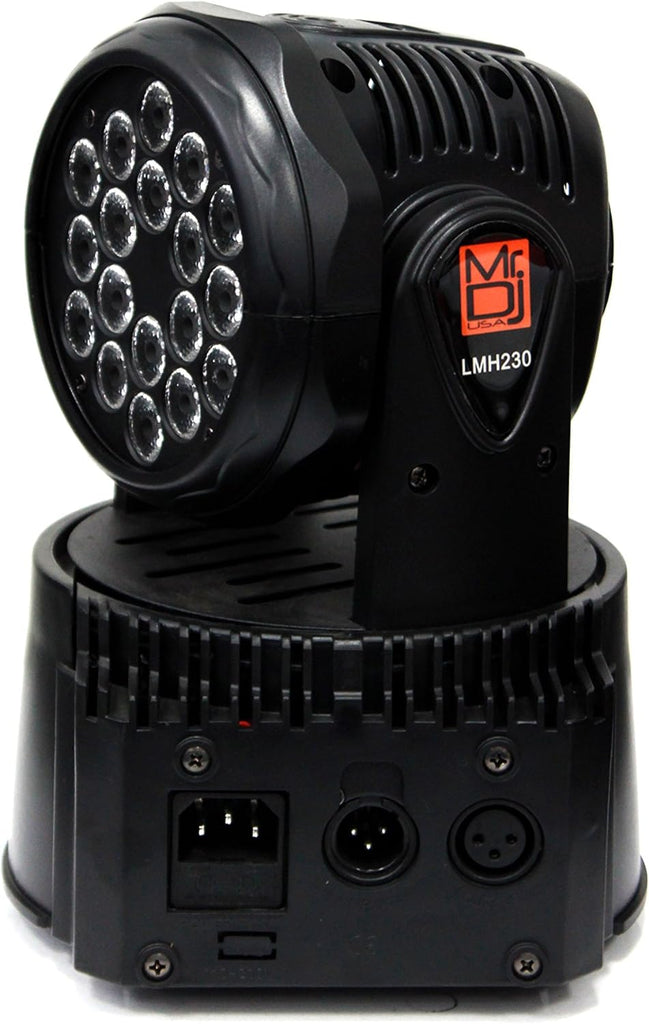 4 MR DJ LMH230 100W RGBW 18-LED Moving Head DJ Light