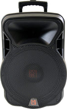 Load image into Gallery viewer, 2 Mr Dj 15&quot; 4000W Bluetooth DSP FM Radio USB Portable PA DJ Speaker