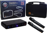 MR DJ MIC6000 Wireless Dual Handheld design Microphone System with Carrying Case