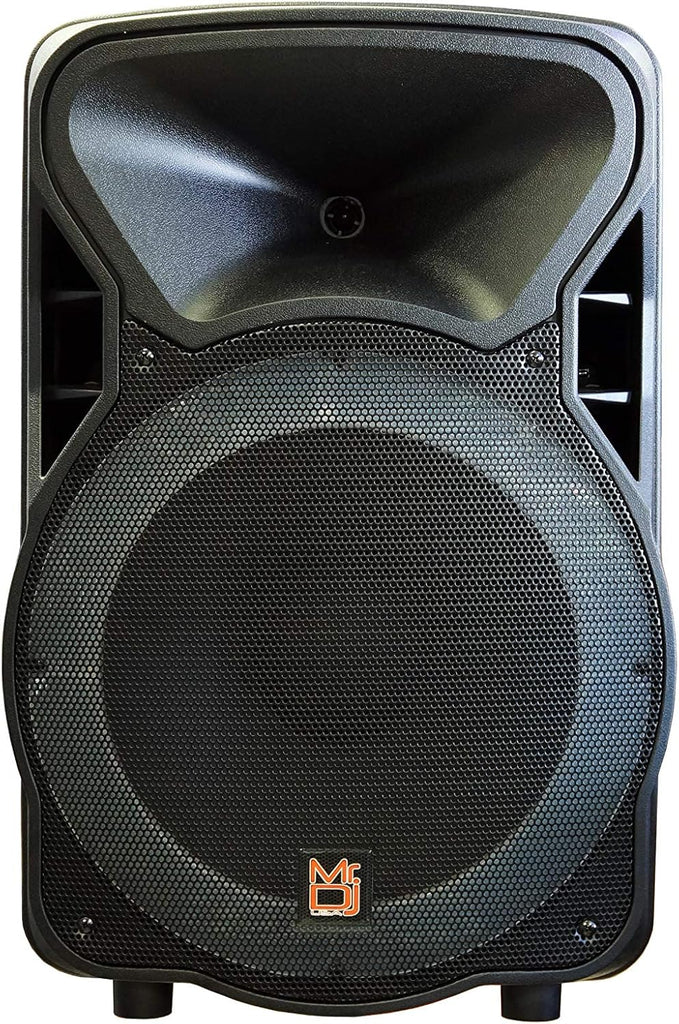 Mr. Dj OMAHA 15" 2500W Powered DJ Karaoke Active Speakers Party PA Stands Mic