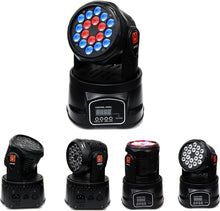 Load image into Gallery viewer, MR DJ LMH230 100W RGBW 18-LED Moving Head DJ Light