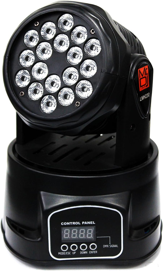 2 MR DJ LMH230 100W RGBW 18-LED Moving Head DJ Light