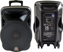 Load image into Gallery viewer, 2 Mr Dj 15&quot; 4000W Bluetooth DSP FM Radio USB Portable PA DJ Speaker