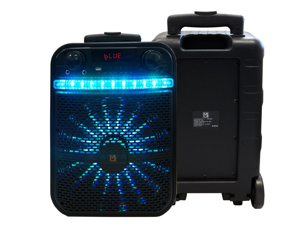 MR DJ AXL 10" Portable Bluetooth Rechargeable Speaker with App Control