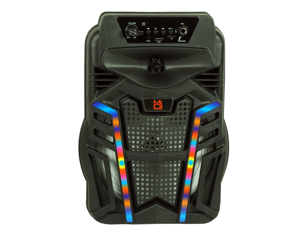 MR DJ BOSTON 8" Portable Active Powered Bluetooth TWS Speaker with 2000 Watts MP3/USB/micro SD