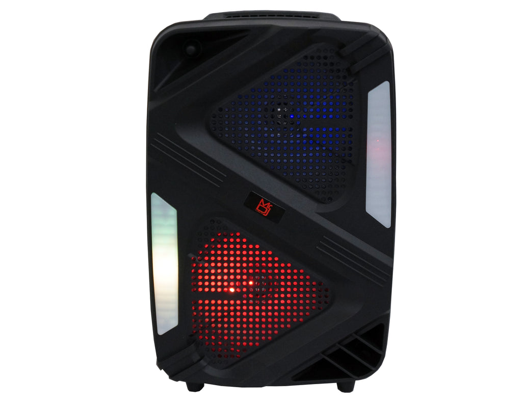 MR DJ BRAVO Dual 6.5" Portable PA DJ Active Powered Bluetooth TWS Speaker 1000 Watts LCD/MP3/USB/micro SD