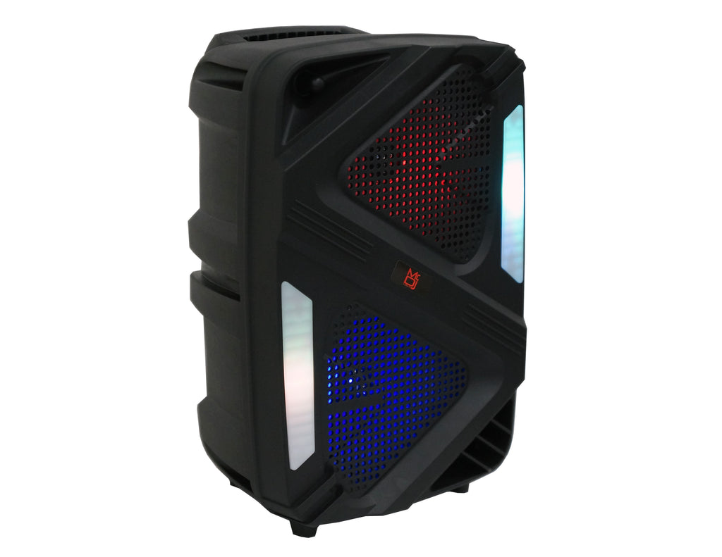 MR DJ BRAVO Dual 6.5" Portable PA DJ Active Powered Bluetooth TWS Speaker 1000 Watts LCD/MP3/USB/micro SD