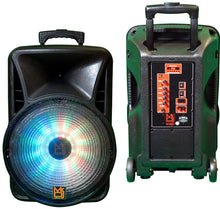 Load image into Gallery viewer, MR DJ DJ15BAT+ 15&quot; Portable Bluetooth Speaker + Speaker Stand