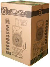 Load image into Gallery viewer, MR DJ DJ18BAT+ 18&quot; Portable Bluetooth Speaker + Speaker Stand