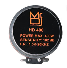 Load image into Gallery viewer, MR DJ HD400 400W PRO PA DJ High-Frequency Compressor Horn Driver Tweeter