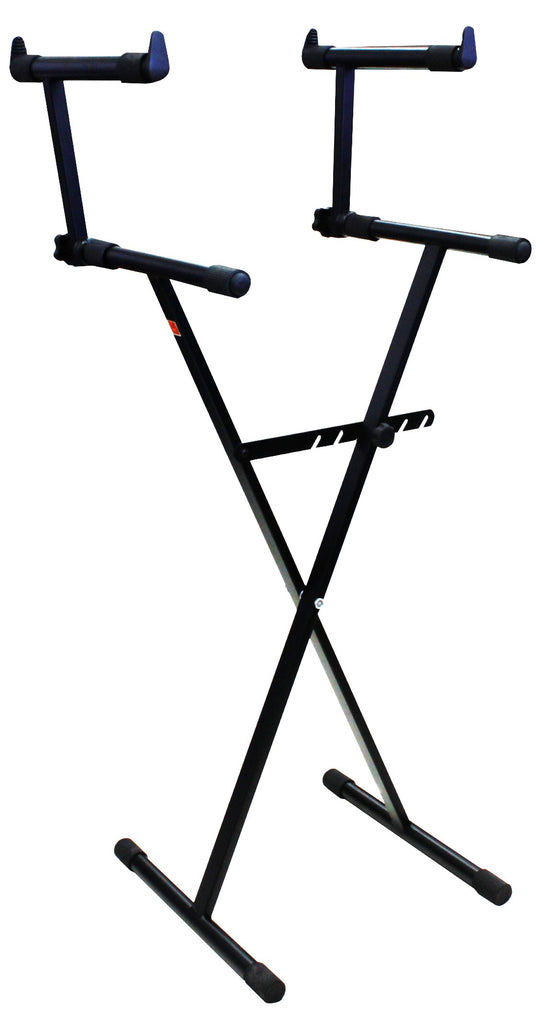 MR DJ KS550 Two-Tier X Style Heavy Duty Music Keyboard Stand Electronic Piano Stand