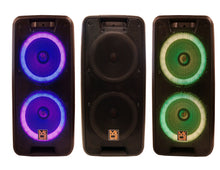 Load image into Gallery viewer, MR DJ LETS DANCE+ Dual 10&quot; 3500W Battery Powered Bluetooth Speaker Microphone Party Speaker