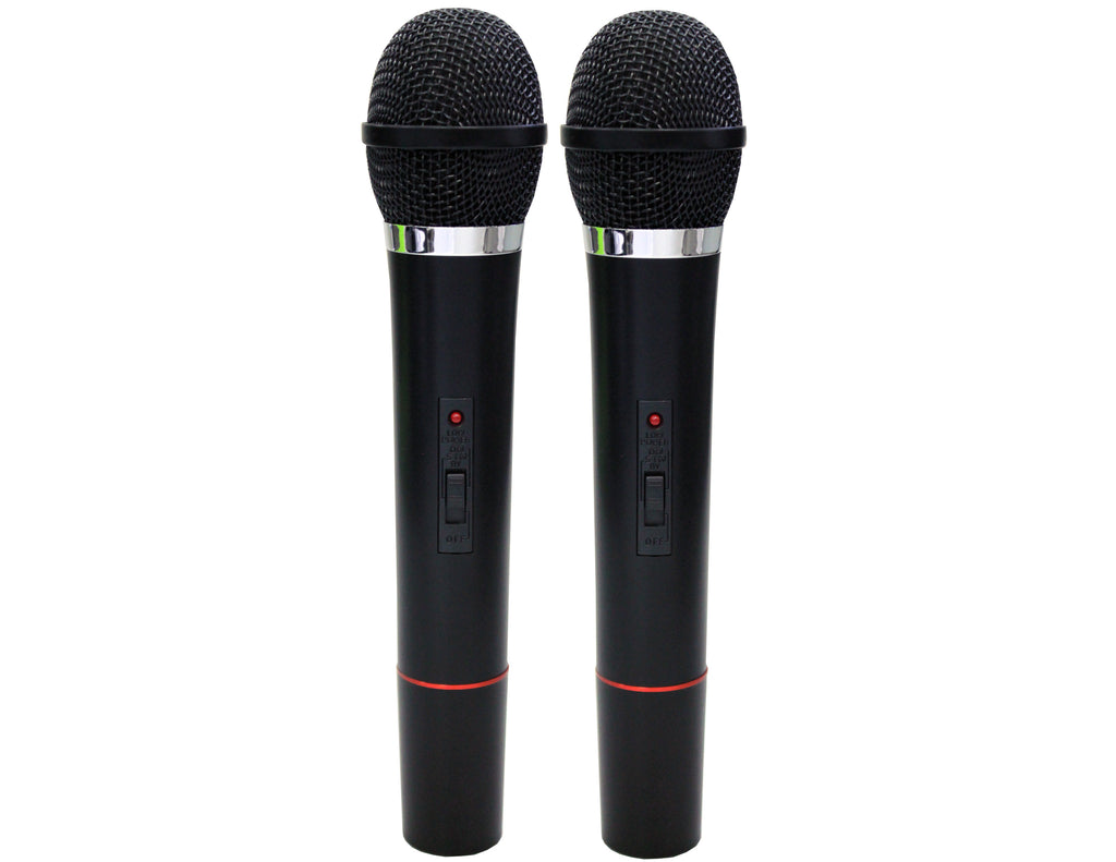 MR DJ MIC3250 Wireless Dual Handheld design Microphone System