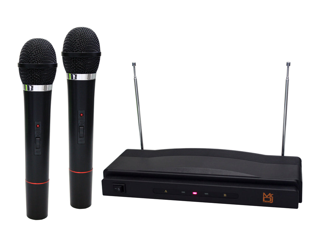 MR DJ MIC3250 Wireless Dual Handheld design Microphone System