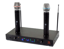 Load image into Gallery viewer, MR DJ MICVHF6000 Rechargeable Wireless Dual Handheld design Microphone System