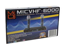 Load image into Gallery viewer, MR DJ MICVHF6000 Rechargeable Wireless Dual Handheld design Microphone System