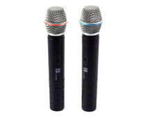 Load image into Gallery viewer, MR DJ MICVHF6000 Rechargeable Wireless Dual Handheld design Microphone System