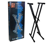 Load image into Gallery viewer, Mr Dj KS350 Keyboard Stand Adjustable Dual X Stand