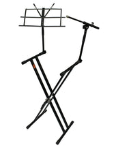 Load image into Gallery viewer, Mr Dj KS700 Key Board Stand with Music Note and Microphone Holder