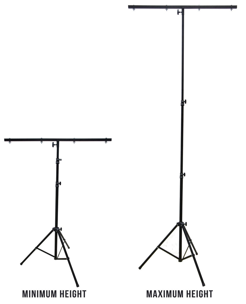 2 MR DJ LS-100 Pro DJ Lighting Tripod & T-Bar Portable Light Stand