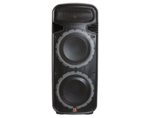 Load image into Gallery viewer, MR DJ PBX6300BAT 4500W Dual 15&quot; Rechargeable PA DJ Party Speaker Bluetooth Light EQ MIC