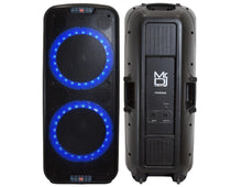 Load image into Gallery viewer, MR DJ PBX6500S PROFESSIONAL DUAL 15 INCH PASSIVE 3500 WATTS PA/DJ ABS CABINET