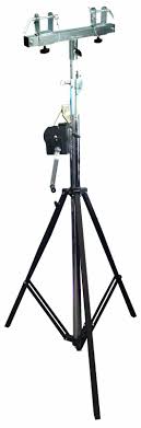 14FT TRUSS LIGHTING CRANK STAND 220 LBs & UNIVERSAL T ADAPTER DJ PA CLUB