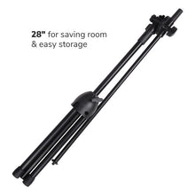 Load image into Gallery viewer, MR DJ MS600PKG 2 Microphone Stands Adjustable Boom Stage with Mic Holder Clips &amp; Carry Bag