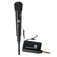 Load image into Gallery viewer, MR DJ MIC1000 Dual Function Wireless/Wired Black Handheld Microphone System