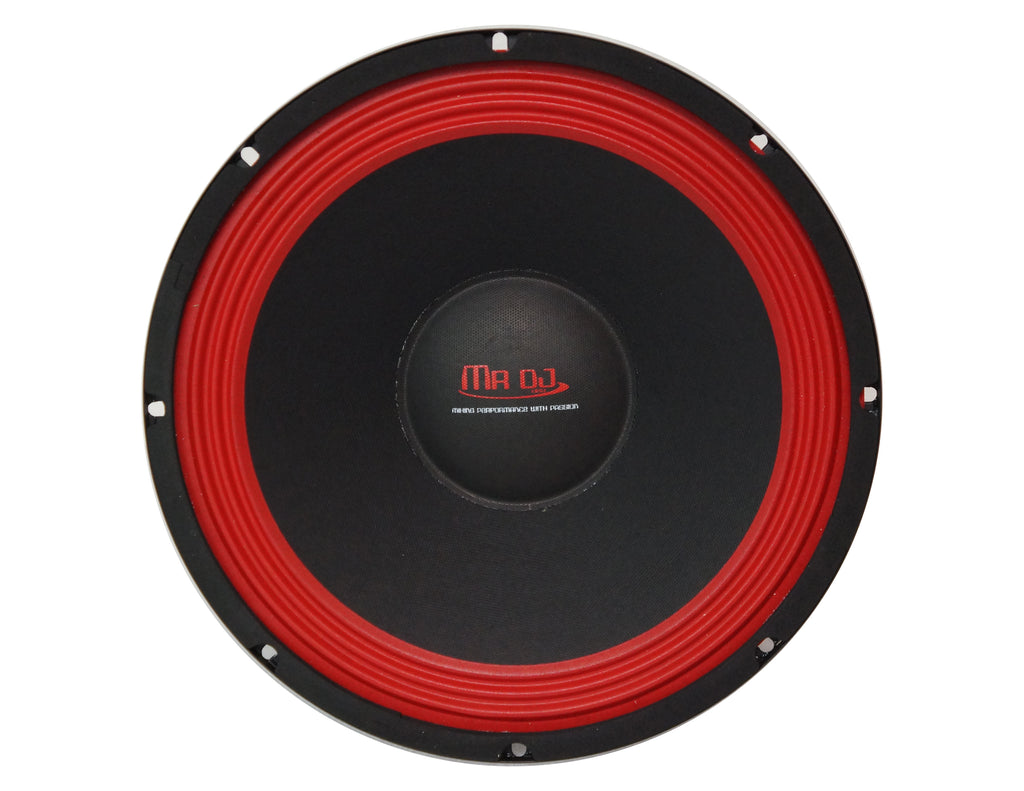 MR DJ PA1200 12" 800W 100 Oz. 8-Ohms Dual Magnet Universal PRO PA/DJ Raw Woofer Subwoofer