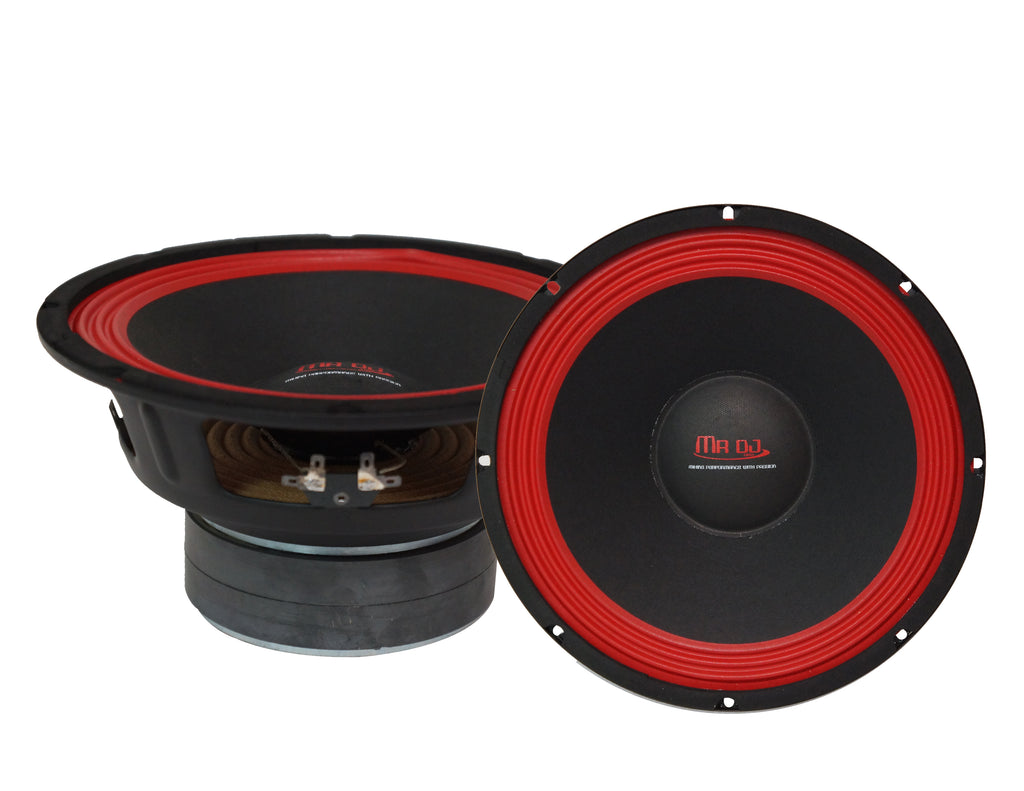 MR DJ PA1200 12" 800W 100 Oz. 8-Ohms Dual Magnet Universal PRO PA/DJ Raw Woofer Subwoofer