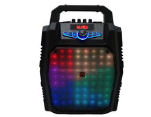 Load image into Gallery viewer, MR DJ PARTYROCK 8&quot; Portable Powerful PA Bluetooth Speaker Karaoke Machine Battery Powered FM USB/Micro SD Card &amp; LED Party Light