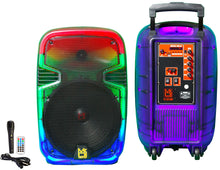 Load image into Gallery viewer, MR DJ PL12FLAME 12&quot; Portable Translucent Bluetooth Speaker