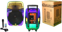 Load image into Gallery viewer, MR DJ PL15FLAME 15&quot; Portable Translucent Bluetooth Speaker